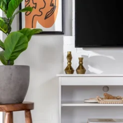 Modern Contemporary Simple Wood Storage Console TV Stand For TVs Up To 65" - Saracina Home 22 Modern Contemporary Simple Wood Storage Console TV Stand For TVs Up To 65" - Saracina Home -Saracina Home GUEST 5d33ce91 88d1 4797 bd70 3bbe4e080c85