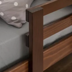 Twin Indy Solid Wood Low Loft Bed Walnut - Saracina Home -Saracina Home GUEST 5e295ce2 b4be 4f06 91b5 d859724f7e2c