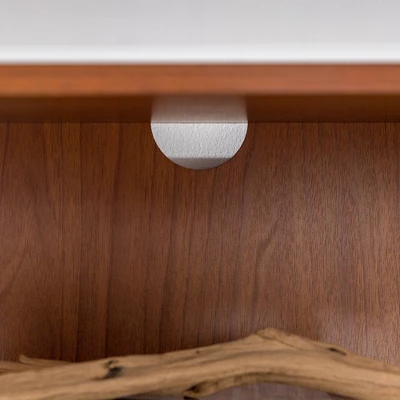 2 Door Mid-Century Modern Wood Storage TV Stand For TVs Up To 65" - Saracina Home 8 2 Door Mid-Century Modern Wood Storage TV Stand For TVs Up To 65" - Saracina Home - Image 6