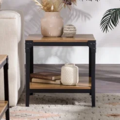 Set Of 2 Benny Urban Industrial Angle Iron Side Tables - Saracina Home 25 Set Of 2 Benny Urban Industrial Angle Iron Side Tables - Saracina Home -Saracina Home GUEST 6787a235 c482 4325 8c73 2cb21fa3a98b