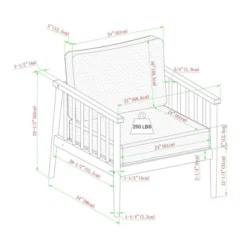 Saracina Home Modern Boho Eucalyptus Outdoor Spindle Arm Chair With Cushions -Saracina Home GUEST 67fb8d67 9433 4ba7 9c37 a5cdd01a13e8