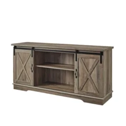 Modern Transitional Sliding Barndoor TV Stand For TVs Up To 65"- Saracina Home 39 Modern Transitional Sliding Barndoor TV Stand For TVs Up To 65"- Saracina Home -Saracina Home GUEST 693360a1 c63d 4f0c b1fe df6988b47d91