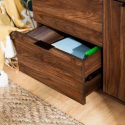 Rockwell Modern Storage TV Stand For TVs Up To 43" Brown - Saracina Home -Saracina Home GUEST 69ed2600 0bdb 4b65 aea0 88fe5388620c