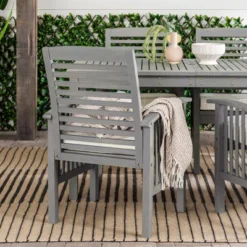 Ravenscroft 5pc Acacia Wood Patio Dining Set - Saracina Home -Saracina Home GUEST 719af9d2 fe13 4d42 a0b2 3fb0c33008ad