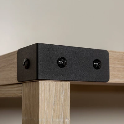 64" Sophie Industrial X Frame Bookshelf - Saracina Home 11 64" Sophie Industrial X Frame Bookshelf - Saracina Home - Image 9