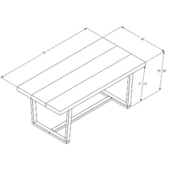 72" Modern Farmhouse Solid Wood Distressed Plank Top Dining Table - Saracina Home -Saracina Home GUEST 771a4c0c 29dd 4c84 ae48 88970e06f0cd