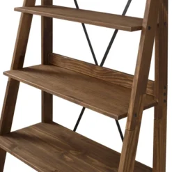 68.25" Boho 4 Tier Solid Wood Ladder Bookshelf Plant Stand - Saracina Home -Saracina Home GUEST 797a1992 1985 4a2b b8dd d8f196676df1