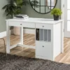 Home Office Deluxe Storage Computer Desk White - Saracina Home -Saracina Home GUEST 7c101b21 c73a 4fa7 b050 90321e6e8095
