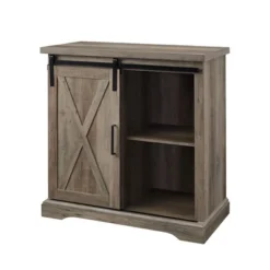 Tertia Industrial Accent Cabinet With Sliding X Barn Door - Saracina Home -Saracina Home GUEST 7ca69992 c28a 45bf a7c3 667e48d44a88