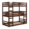 Twin Indy Solid Wood Triple Bunk Bed Walnut - Saracina Home 2 Twin Indy Solid Wood Triple Bunk Bed Walnut - Saracina Home -Saracina Home GUEST 8018049b e53a 4270 8e3c 328f5ca4c6f2