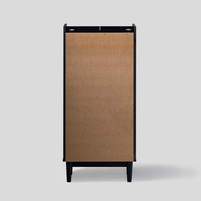 Mid-Century Modern Solid Wood 5 Drawer Chest Of Drawers - Saracina Home 6 Mid-Century Modern Solid Wood 5 Drawer Chest Of Drawers - Saracina Home - Image 4