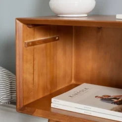 Greenberg 1 Drawer Mid-Century Modern Solid Wood Nightstand - Saracina Home -Saracina Home GUEST 8370d494 c713 46fd 8465 5b40ee23cbca