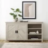 58" Diagonal Grooved Door Sideboard With Open Storage - Saracina Home -Saracina Home GUEST 863d4712 b81e 4a58 8a5b 79fe64411837