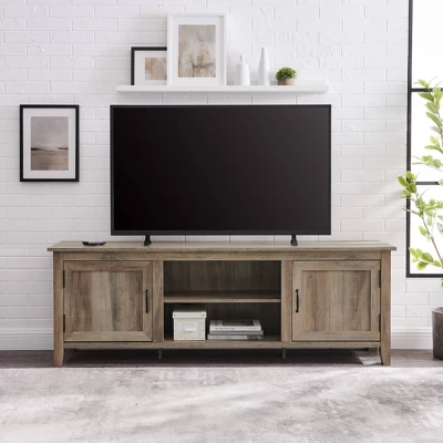 Modern Transitional Wood TV Stand For TVs Up To 80" - Saracina Home 5 Modern Transitional Wood TV Stand For TVs Up To 80" - Saracina Home - Image 3
