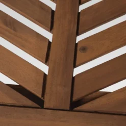 3pc Slatted Chevron Acacia Wood Patio Chat Set - Saracina Home -Saracina Home GUEST 8ad2bb5f 0ed3 4947 965e 4cda1165d301