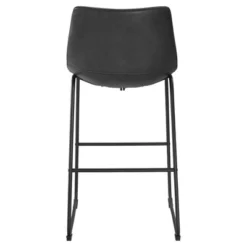 Set Of 2 Laslo Modern Upholstered Faux Leather Barstools - Saracina Home -Saracina Home GUEST 8b01837c 9328 480c b086 cbf16464ce9b