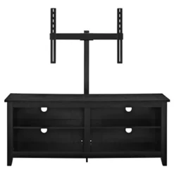 Farmhouse 4 Cubby Wood Open Storage With Mount TV Stand For TVs Up To 65" - Saracina Home -Saracina Home GUEST 8bd0d463 3de0 4c30 a5f2 00c8b803de33