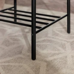 Saybrook Modern Metal And Wood Patio Hexagon Coffee Table - Dark Brown - Saracina Home -Saracina Home GUEST 940ebe8b 63fd 4ee7 a052 195a235827c1