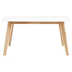 59" Retro Modern Wood Kitchen Dining Table - Saracina Home