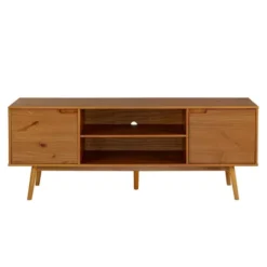 Solid Wood Mid-Century Modern TV Stand For TVs Up To 80" - Saracina Home -Saracina Home GUEST 963f4aa7 1dd5 4068 8d30 f7951fced556