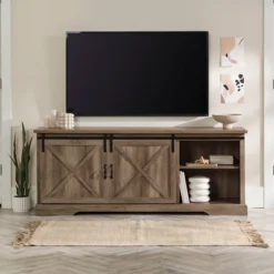 Clarabelle Double Sliding X Barn Door TV Stand For TVs Up To 80" - Saracina Home 36 Clarabelle Double Sliding X Barn Door TV Stand For TVs Up To 80" - Saracina Home -Saracina Home GUEST 982c1ca0 45a9 4164 801c 80166fc89225