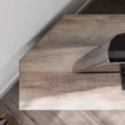 Robinson Rustic Transitional Sliding Barn Door Corner TV Stand For TVs Up To 58" - Saracina Home -Saracina Home GUEST 9925a43b 1257 4b54 af83 9aa2da9341e5