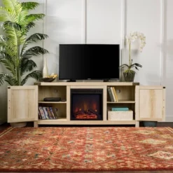 Clarabelle Double Door Farmhouse Electric Fireplace TV Stand For TVs Up To 65" - Saracina Home 15 Clarabelle Double Door Farmhouse Electric Fireplace TV Stand For TVs Up To 65" - Saracina Home -Saracina Home GUEST 9ad5d25c 9837 4e55 b4f9 c6207d38f03b