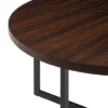 Modern 42" Round Intersecting Leg Dining Table Dark Walnut - Saracina Home -Saracina Home GUEST 9b308233 29aa 45e1 b8c8 9e8e306572cf