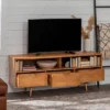 Cara Mid-Century Modern 3 Drawer TV Stand For TVs Up To 65" - Saracina Home -Saracina Home GUEST 9bbb4707 5d9c 487a 88c4 4bb8e3916034