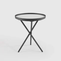 Modern Minimalist Intersecting Tripod Leg Side Table Black/Faux White Marble - Saracina Home 13 Modern Minimalist Intersecting Tripod Leg Side Table Black/Faux White Marble - Saracina Home -Saracina Home GUEST 9c63270b 2b0f 47bd 80c6 5ee6ffc4f68d