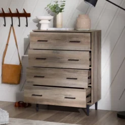 Higgins Modern Vertical 4 Drawer Dresser - Saracina Home -Saracina Home GUEST 9dd03e21 6377 4516 9e6d e0757f1ef627