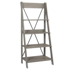 68.25" Boho 4 Tier Solid Wood Ladder Bookshelf Plant Stand - Saracina Home -Saracina Home GUEST 9e1ac1c6 97f2 43e5 b491 c02e06933d72