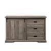 Orson Farmhouse Sliding Grooved Door Sideboard With 3 Drawers Gray Wash - Saracina Home -Saracina Home GUEST 9e618d4c a03a 41d2 8fc2 a2e712b602a6