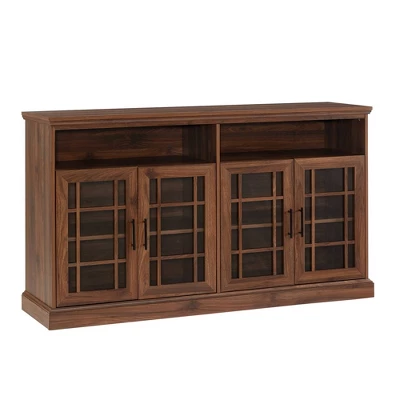 Transitional 4 Door Windowpane TV Stand For TVs Up To 65" - Saracina Home 13 Transitional 4 Door Windowpane TV Stand For TVs Up To 65" - Saracina Home - Image 11