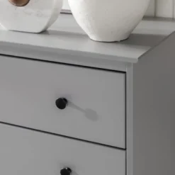 Stiva Classic Mid-Century Modern Vertical 4 Drawer Dresser Gray - Saracina Home -Saracina Home GUEST a11feec8 8bca 4e77 a070 4513141c5995