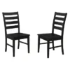 Set Of 2 Wood Ladder Back Dining Chair Black - Saracina Home -Saracina Home GUEST a1bf3d0d c287 49ab b6b2 67d44e2e9e9a