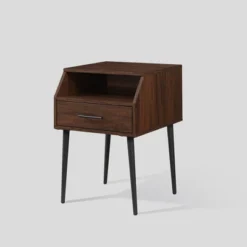 Modern 1 Drawer Angled Side Table - Saracina Home -Saracina Home GUEST a6f81268 121a 4c90 8210 8fa356ee1344