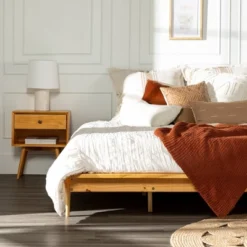 Boho Solid Wood King Platform Bed - Saracina Home -Saracina Home GUEST a87d1e46 112b 495e 86d3 8707e0412c81