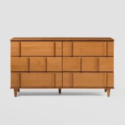 Modern Vertical Accent Solid Wood 6 Drawer Double Dresser - Saracina Home 41 Modern Vertical Accent Solid Wood 6 Drawer Double Dresser - Saracina Home -Saracina Home GUEST a9a10edd 8873 4c3b abef 421345c78f2d