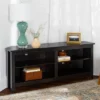 Transitional 4 Cubby Wood Open Storage Corner TV Stand For TVs Up To 65" - Saracina Home 2 Transitional 4 Cubby Wood Open Storage Corner TV Stand For TVs Up To 65" - Saracina Home -Saracina Home GUEST ad965bdf 4a31 4079 8ca1 789b37bad406
