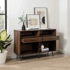 Modern Hairpin Leg Storage Console Table - Saracina Home -Saracina Home GUEST ae1cec53 f20e 4fa0 8177 fd4d1768ea44