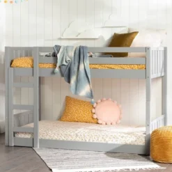 Twin Over Twin Wood Detachable Slat Bunk Bed - Saracina Home -Saracina Home GUEST b1c2a3d0 4f3c 4fcc 8b66 8703ed708e10