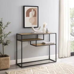 Modern 3 Tier Console Table - Saracina Home -Saracina Home GUEST b3957592 8fff 4c79 a4ab da64f7fc51b2