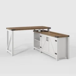 Farmhouse Rustic L Shaped Desk With Storage - Saracina Home -Saracina Home GUEST b641fa45 0ce5 4ec0 adaf 9f93f08a4e31