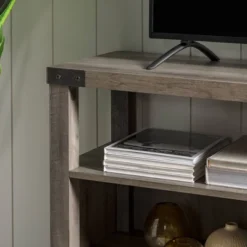 2 Door Farmhouse Highboy TV Stand For TVs Up To 65" Gray Wash - Saracina Home -Saracina Home GUEST b757a933 2ff5 4f3e a382 b133f73d53d6