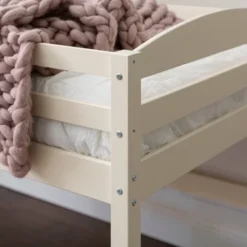 Twin Solid Pine Wood Low Loft Bed White - Saracina Home -Saracina Home GUEST b7664eda 78f2 439f 81c8 1dc9fc387698