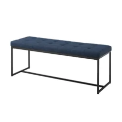 48" Upholstered Bench With Metal Base - Saracina Home 13 48" Upholstered Bench With Metal Base - Saracina Home -Saracina Home GUEST b97efecc 90d6 4eaa bdcb c8f1eccca470