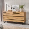 Modern 6 Drawer Double Dresser With Long Handles - Saracina Home -Saracina Home GUEST baaa5b1c 32c6 42a4 87e6 bcfe2da73f57