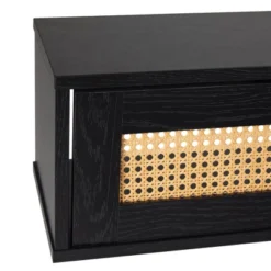 Modern Boho Floating TV Stand For TVs Up To 65" With Rattan Doors - Saracina Home -Saracina Home GUEST c0dfe5c1 8bff 4ec8 937c bc0679055c00