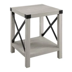 Sophie Rustic Industrial X Frame Side Table - Saracina Home -Saracina Home GUEST c1125711 7889 4b84 9fa5 0ca14c668343